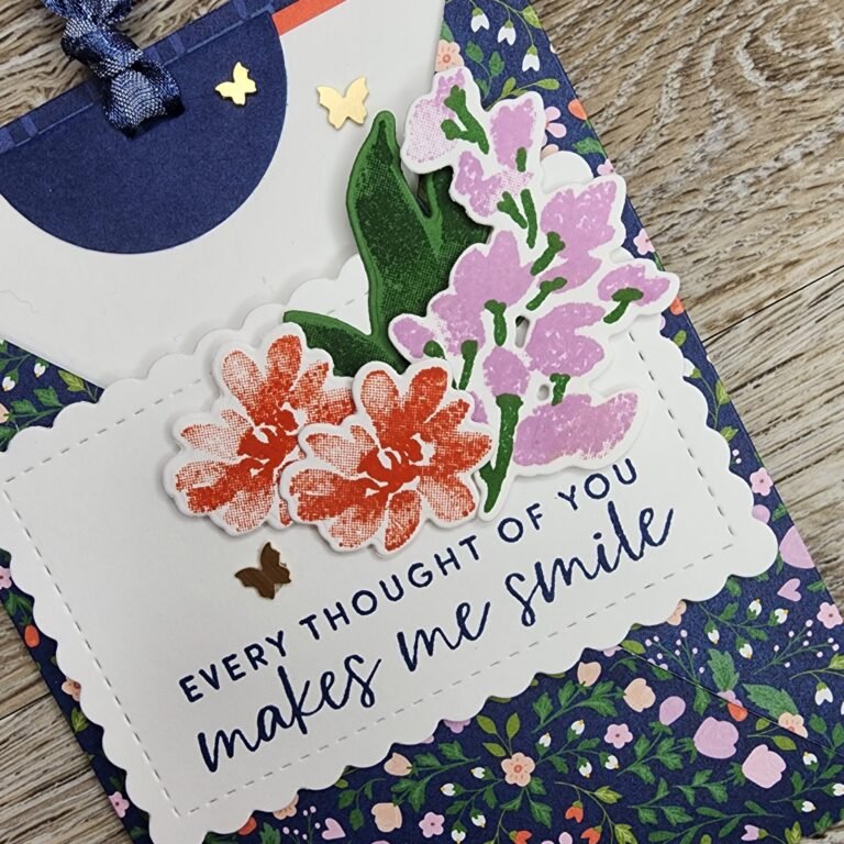 Textured Floral Pocket Card