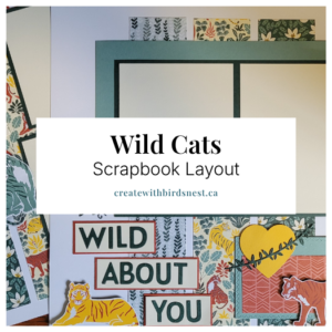 Wild Cats Scrapbook Layout
