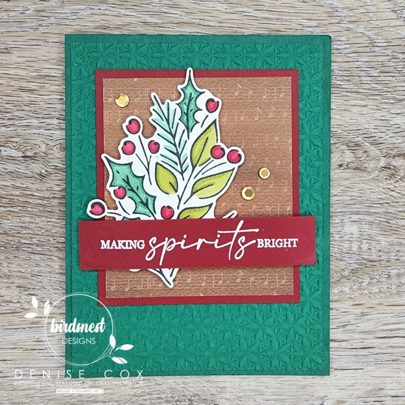 Close up photo of the front of the Joy of Noel Christmas Card