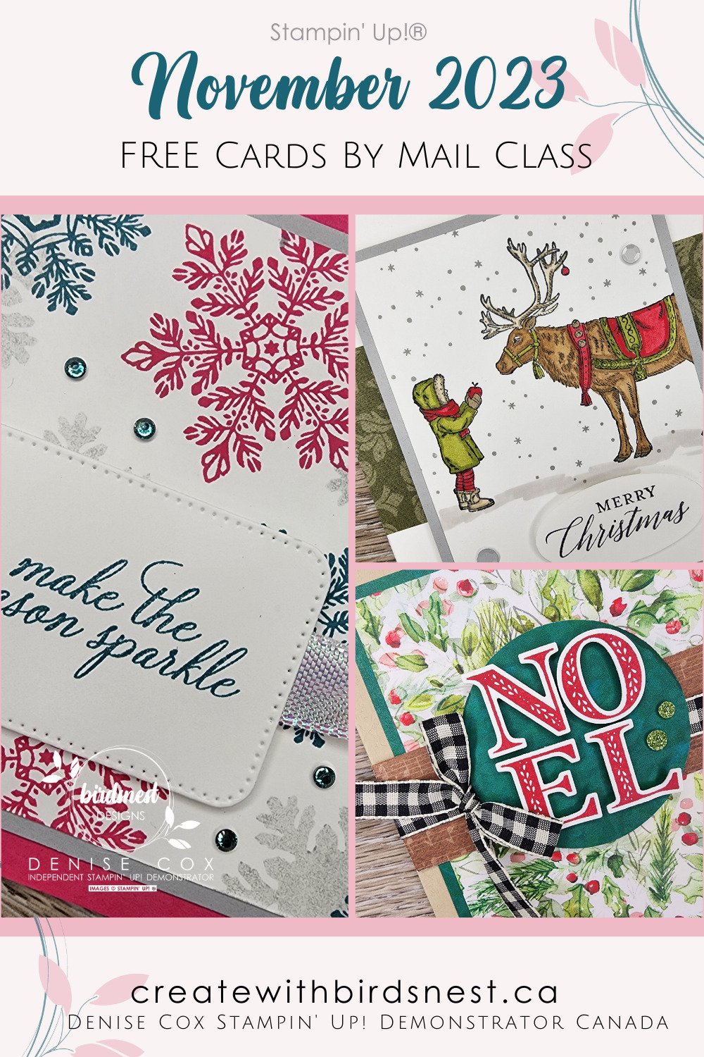 November Cards By Mail Free Class via @denise34