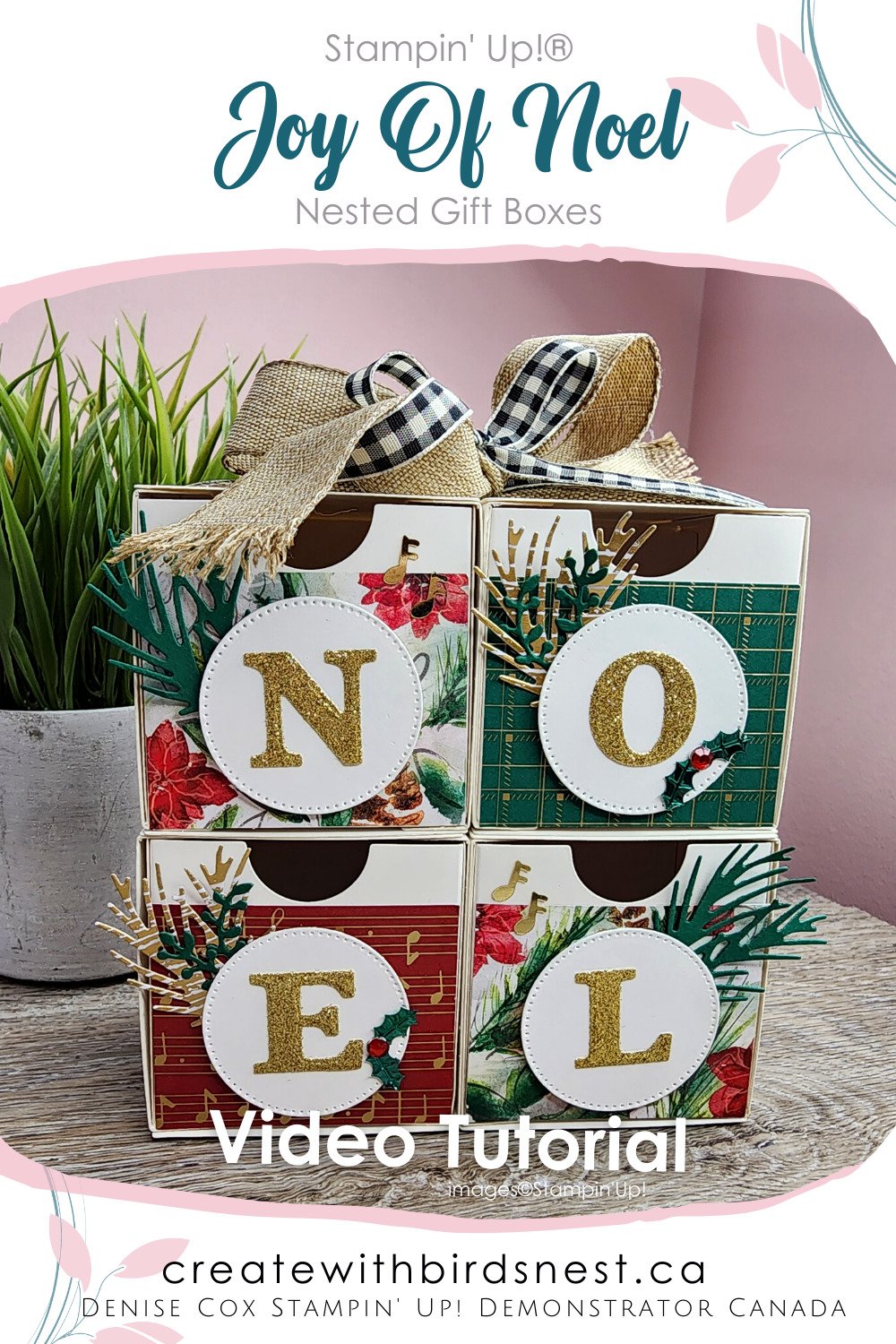 Joy of Noel Nested Treat Boxes via @denise34