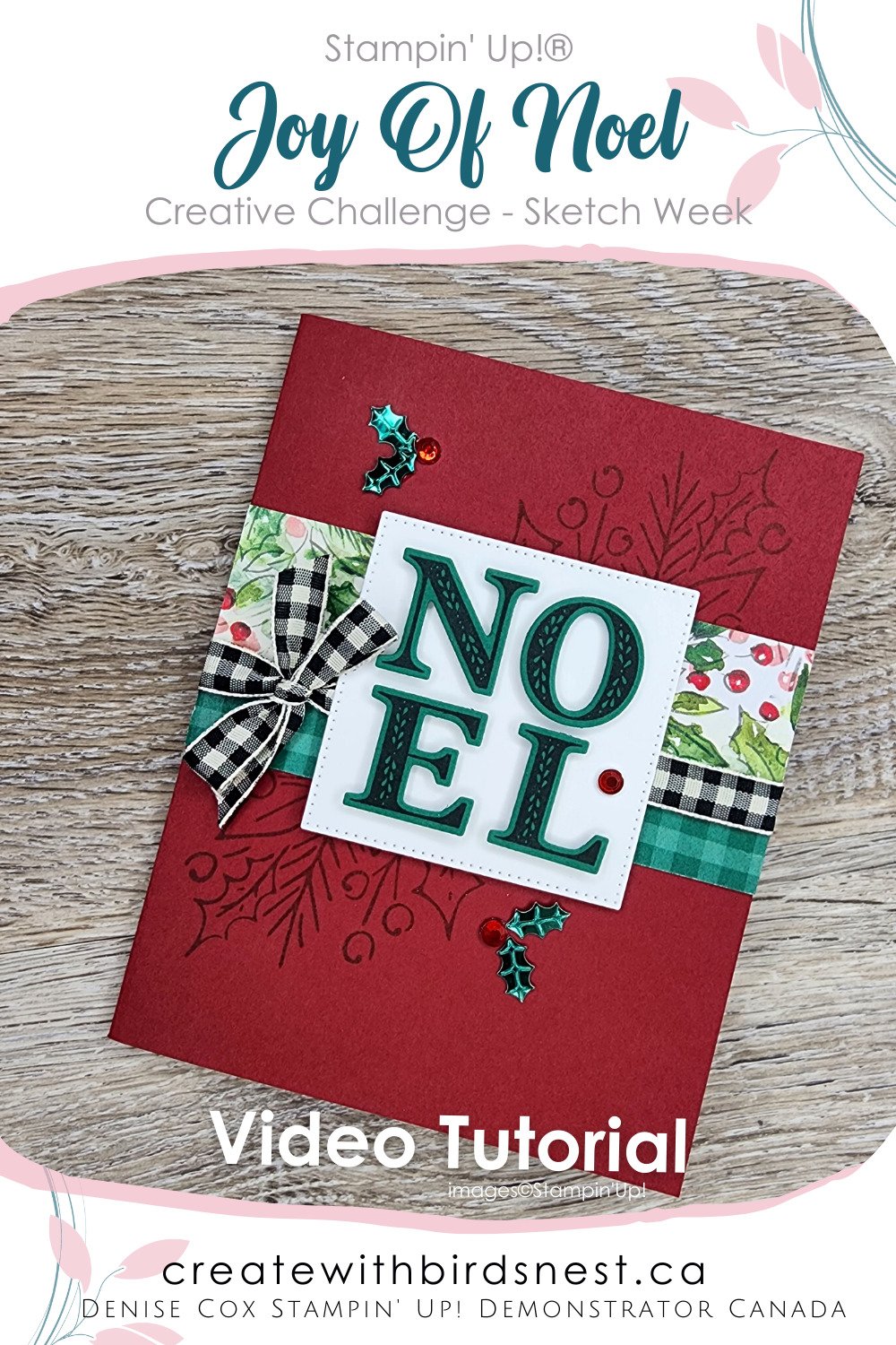 Make It Monday: Joy of Noel With A Sketch via @denise34