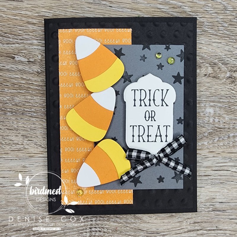Photo showing the front of the Stampin' Up! Tricks & Treats pop out card