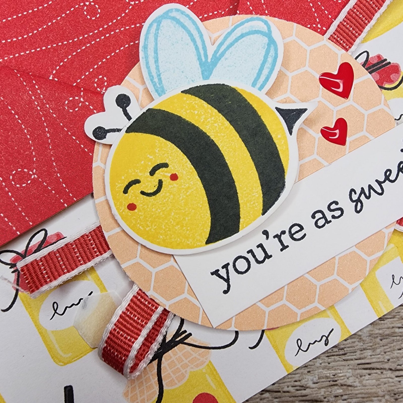 Bee Mine Pocket Card Birdsnest Designs Denise Cox
