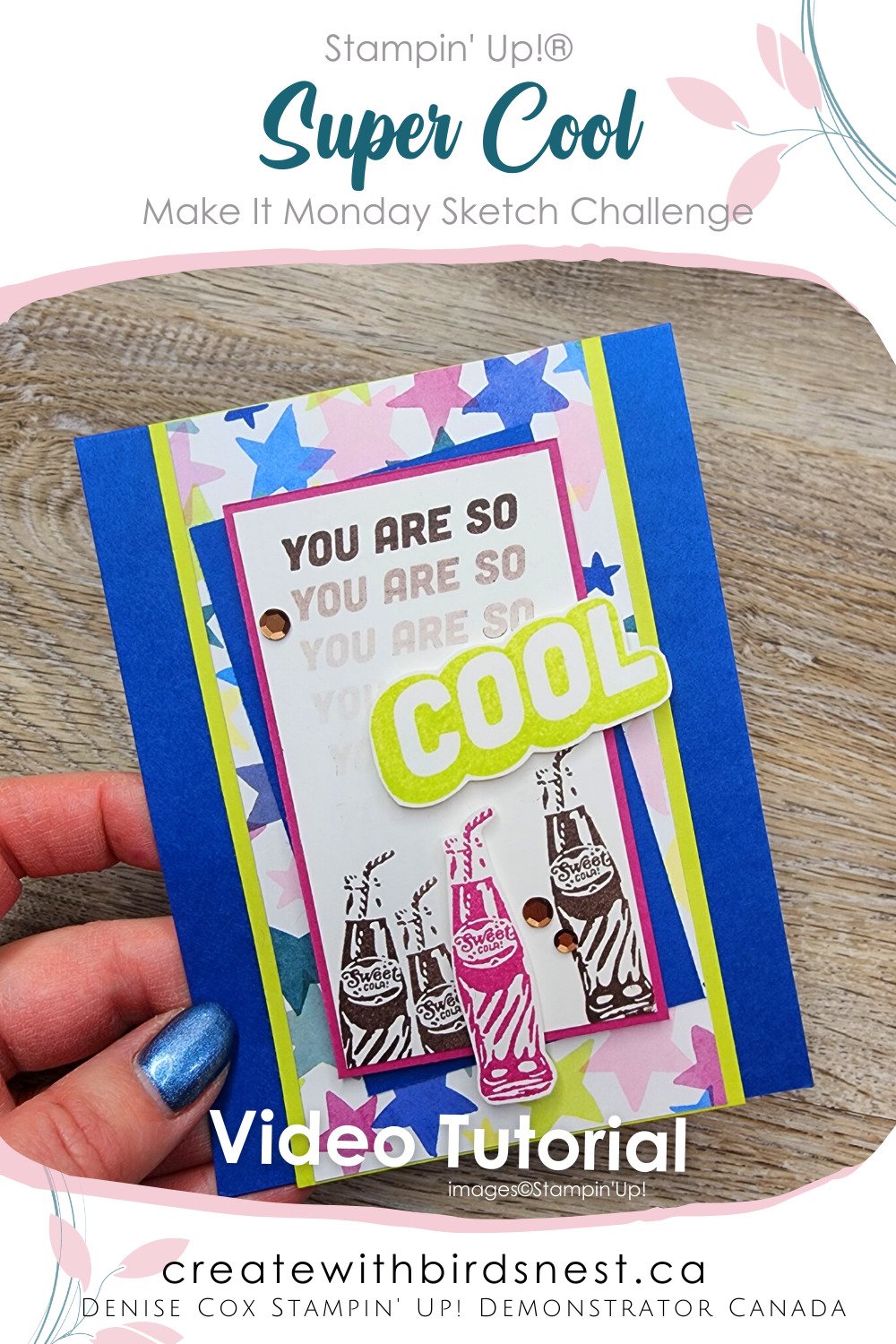 Make It Monday: Super Cool Sketch Card via @denise34