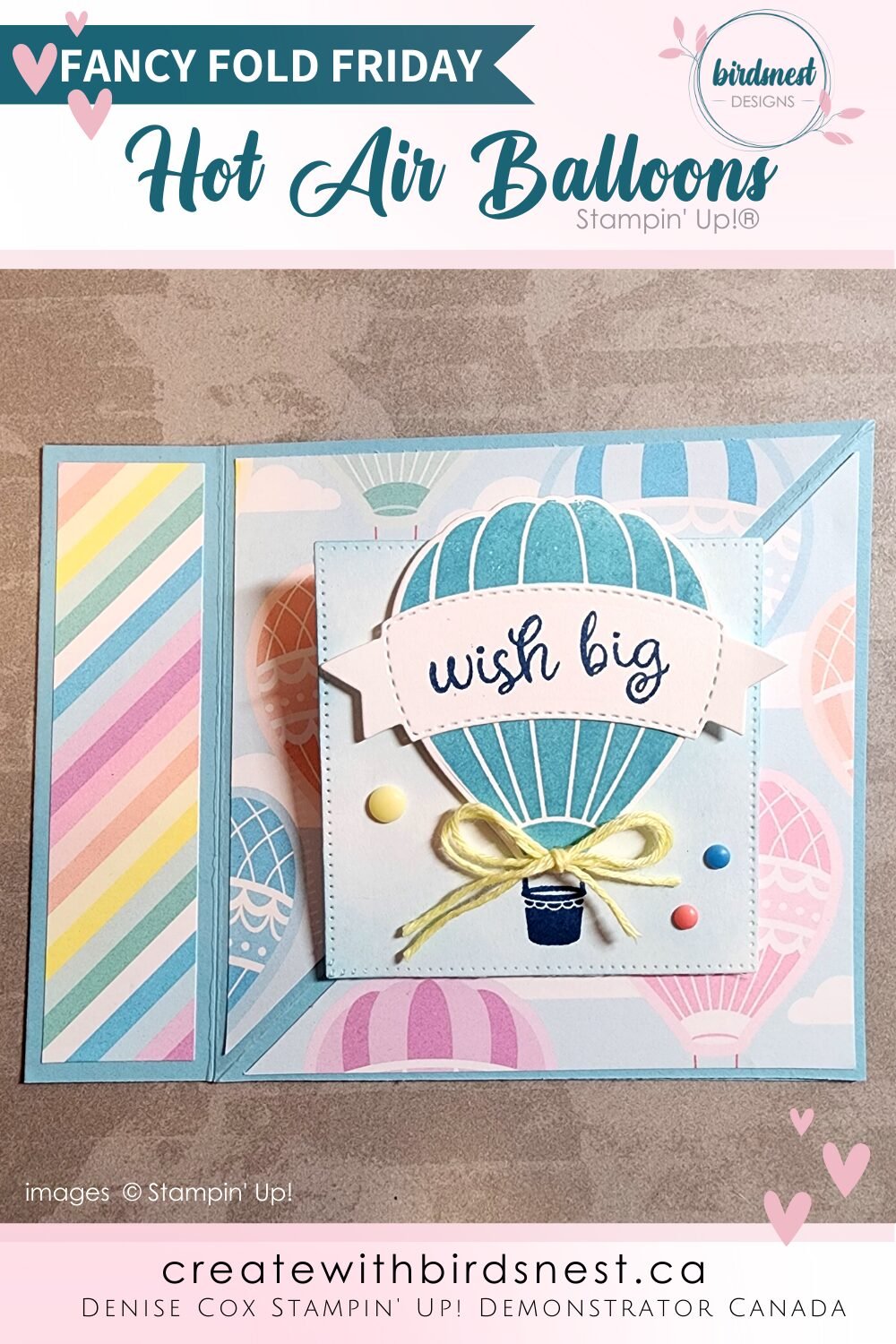 Fancy Fold Friday: Lighter Than Air via @denise34