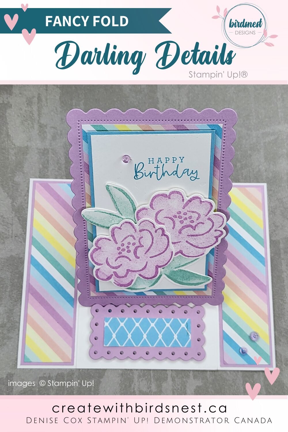 Fancy Fold Friday: Darling Details via @denise34