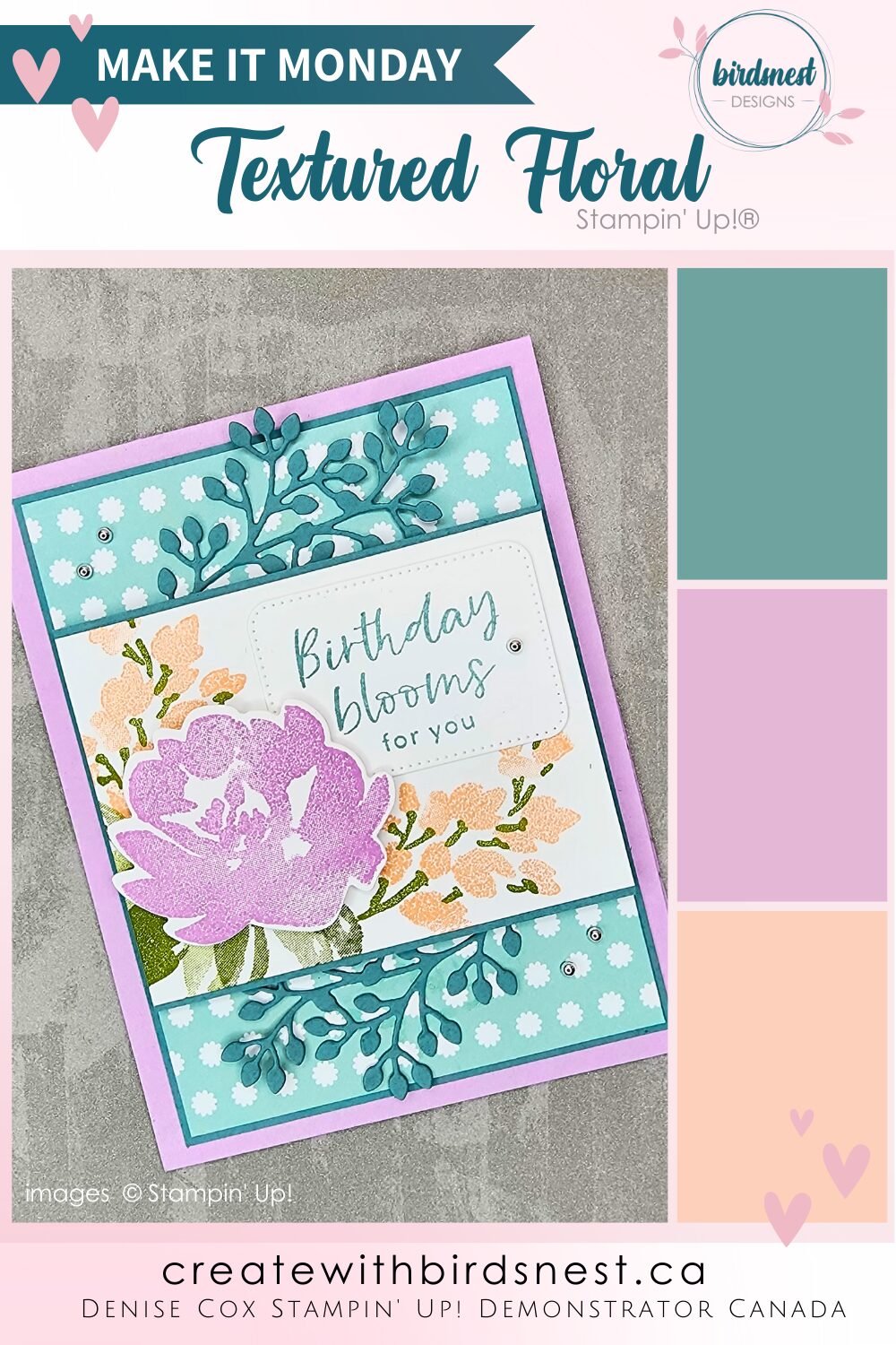 Textured Floral Sketch Challenge via @denise34