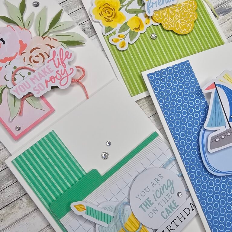 Fun Note Cards with Ephemera Packs