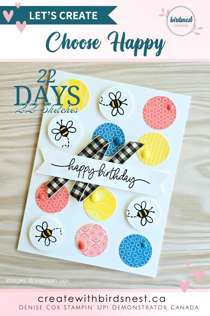 Choose Happy Birthday Card – Sketch 19 via @denise34
