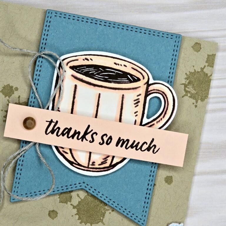A Little Latte Thank You Card – Sketch 13