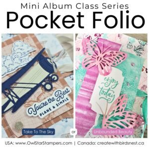 Mini Album Pocket Folio Tutorial Package: Take To The Sky & Unbounded Love