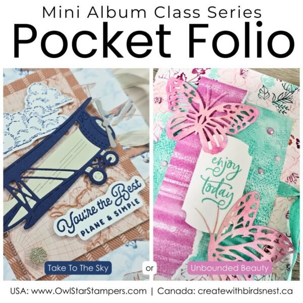 Mini Album Pocket Folio Tutorial Package: Take To The Sky & Unbounded Love