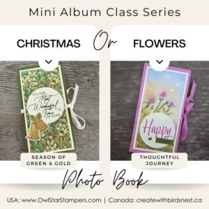 Mini Album Photo Book Tutorial Package: Season of Green and Gold & Thoughtful Journey