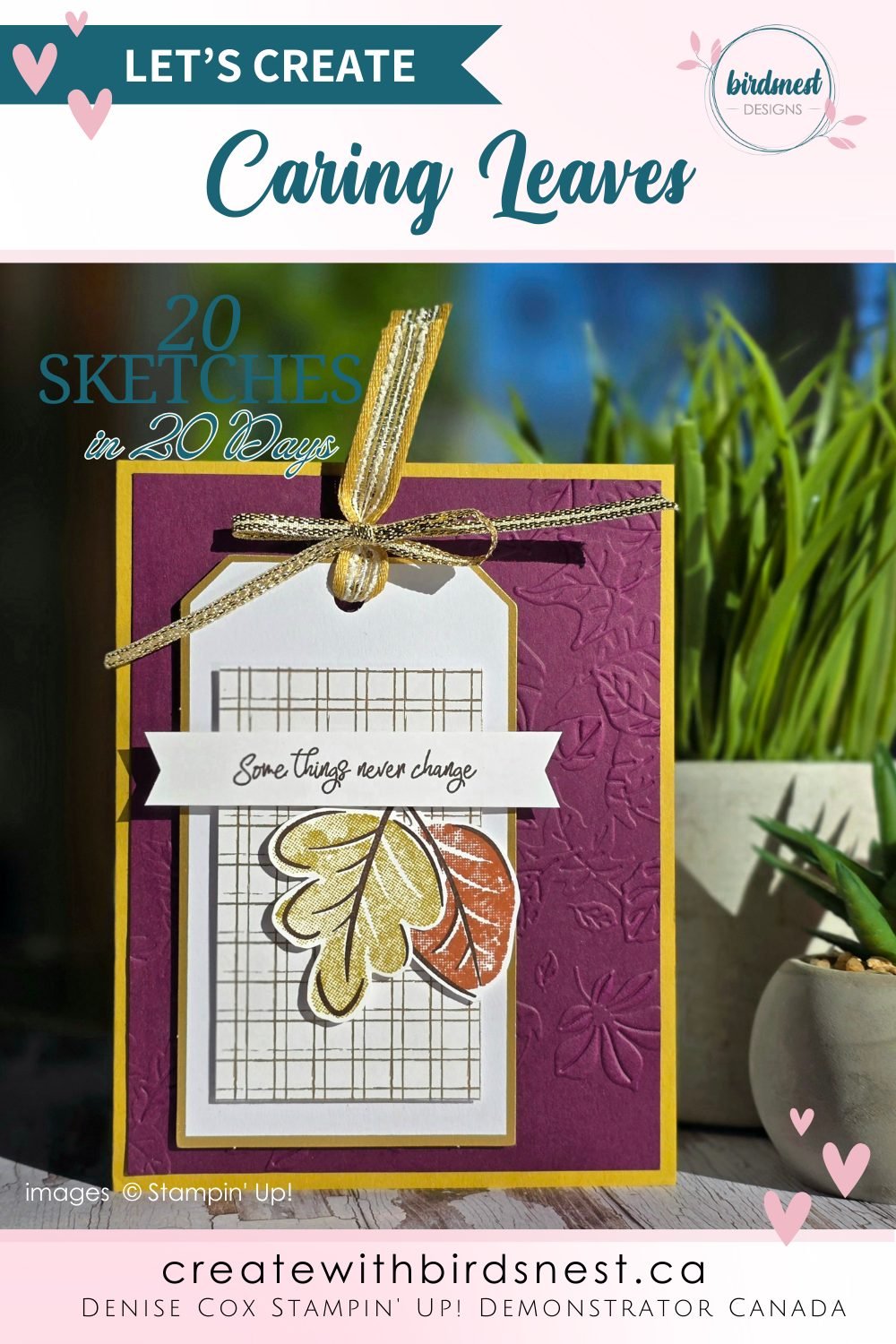 20 Sketches in 20 Days: Crafting Inspiration with Caring Leaves via @denise34