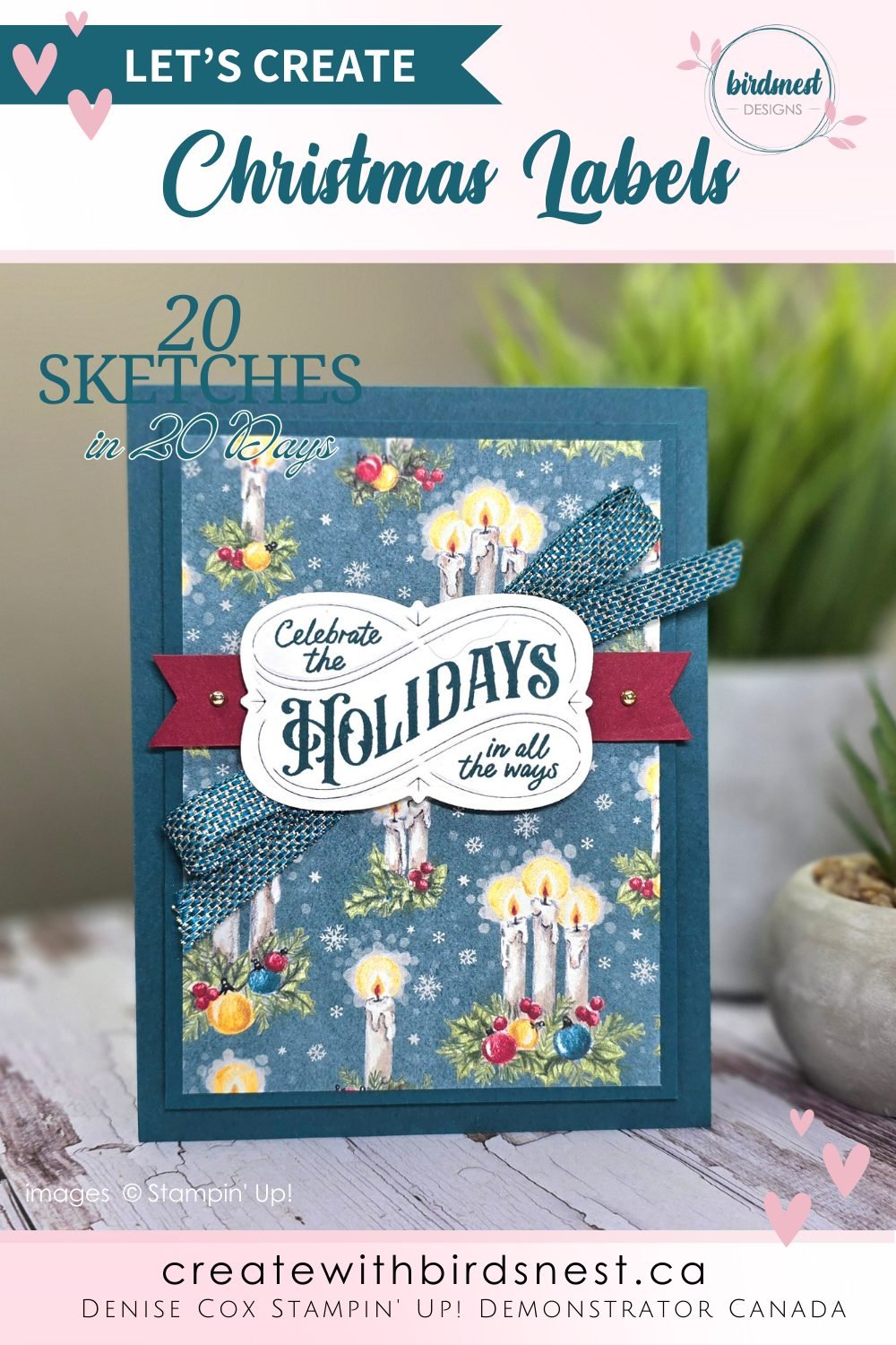20 Sketches In 20 Days: Elegant Christmas Labels via @denise34