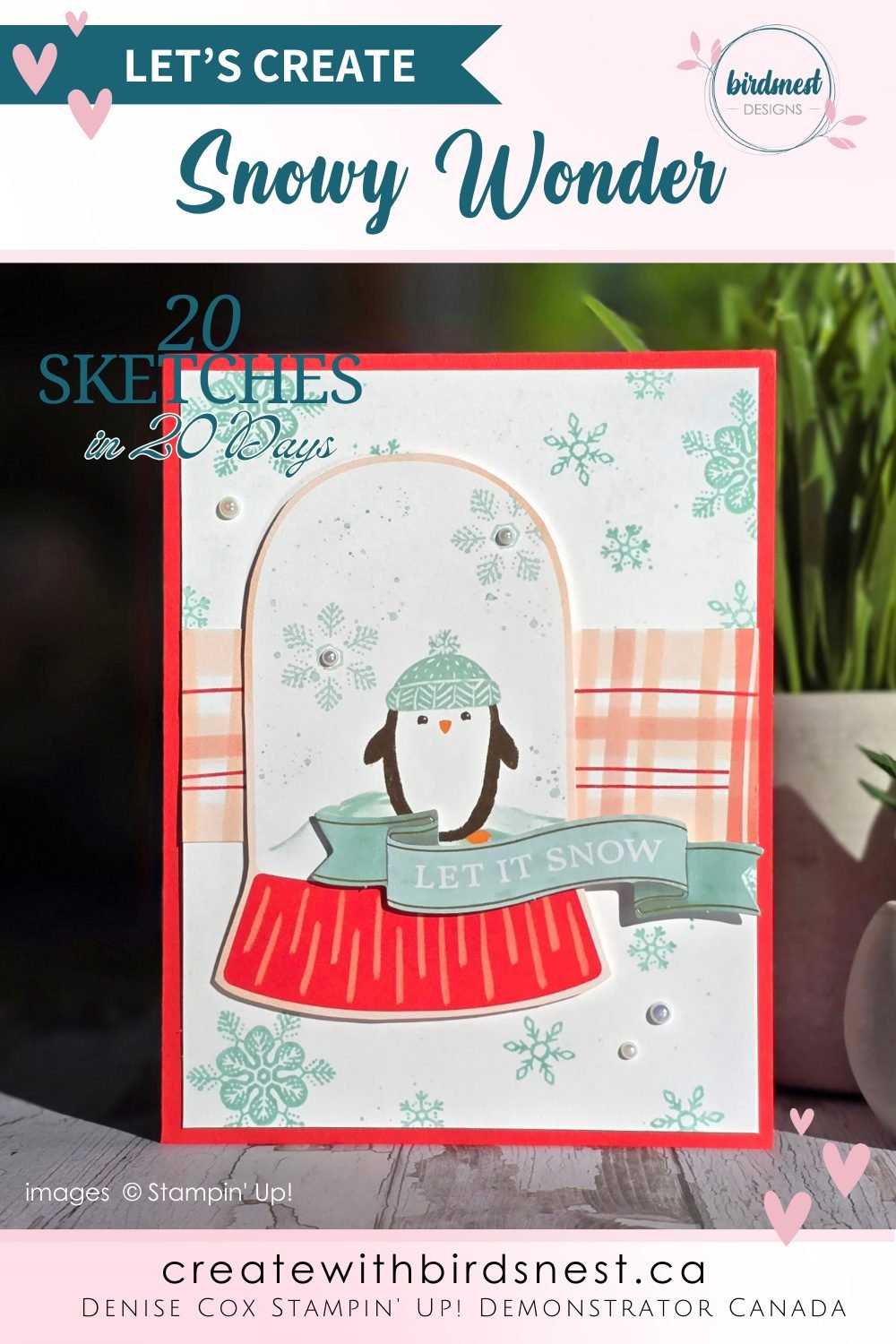 20 Sketches, 20 Days: Day 2 Winter Vibes with Snowy Wonder via @denise34
