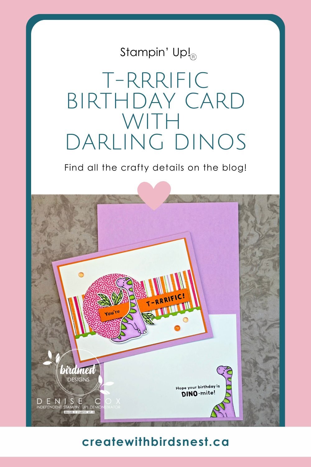 Let’s Get Crafty with the T-RRRIFIC Darling Dinos Bundle via @denise34