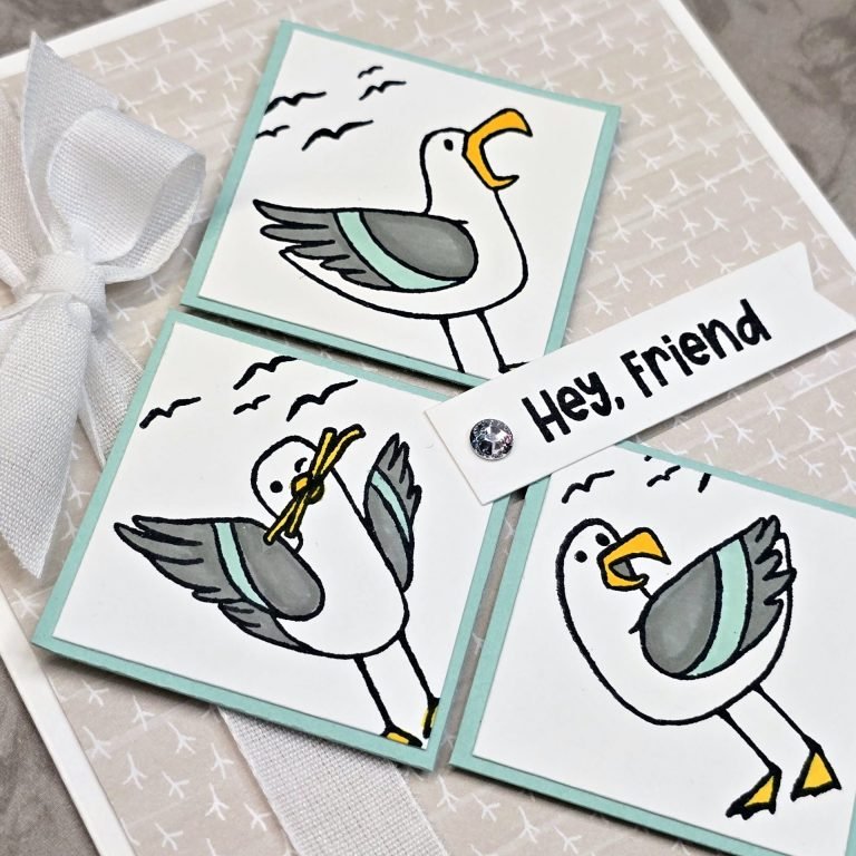 Hey, Friend – Handmade Card Featuring the Friendly Seagulls Stamp Set