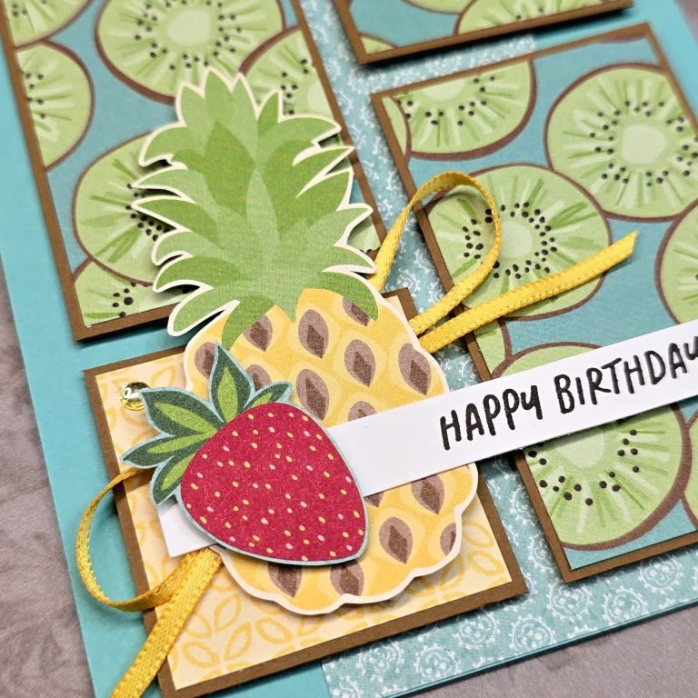 Sweet Birthday Card Made With Fruit Salad DSP