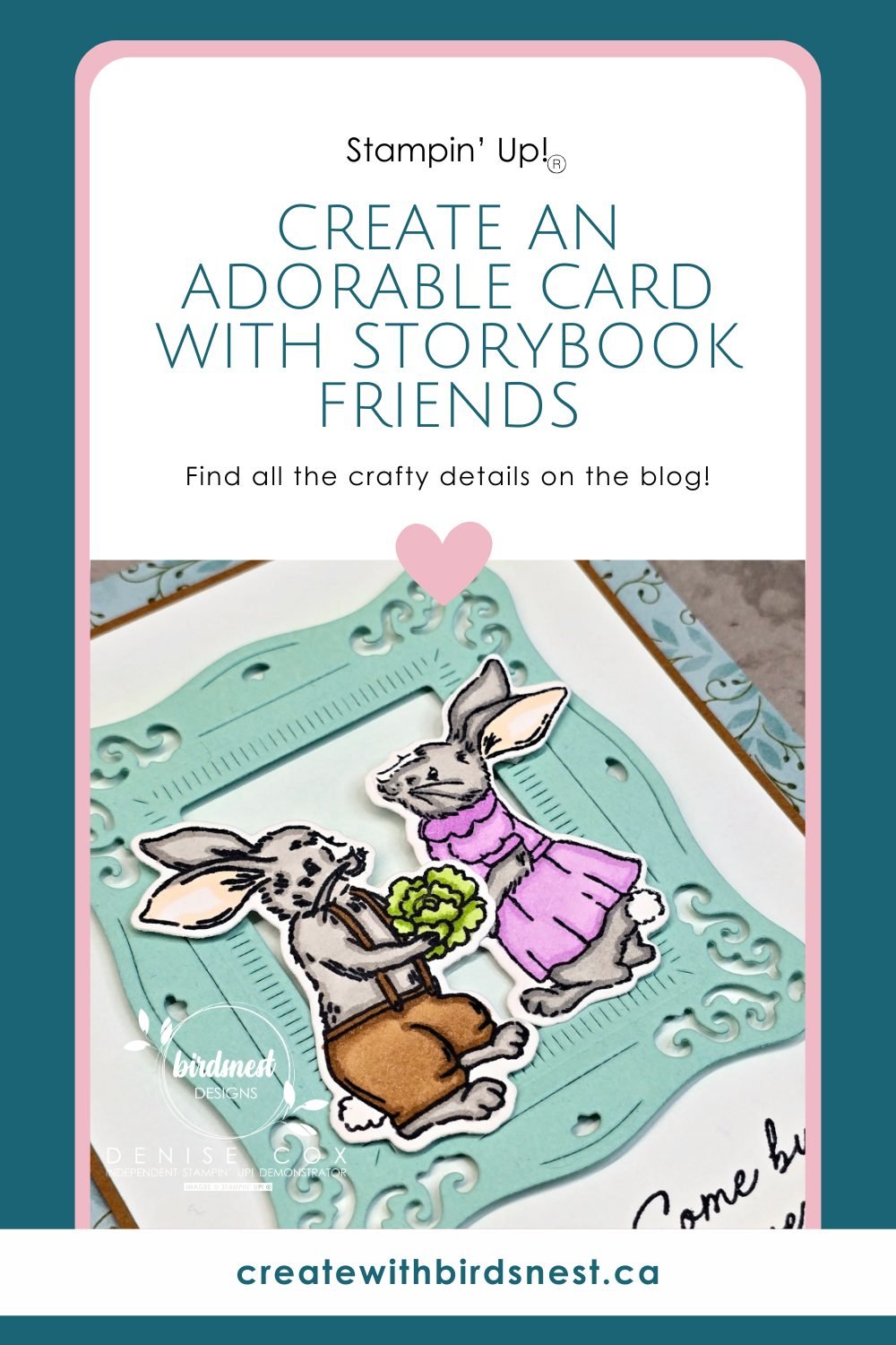 Some Bunny Loves You Card Featuring Storybook Friends via @denise34
