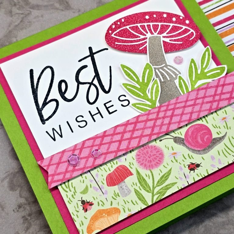 Let’s Make a Terrific Toadstools Fun Fold Card