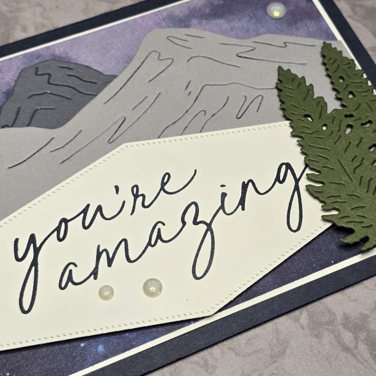 Quick Mountain Scene Card with Stampin’ Up! Scenic Adventure