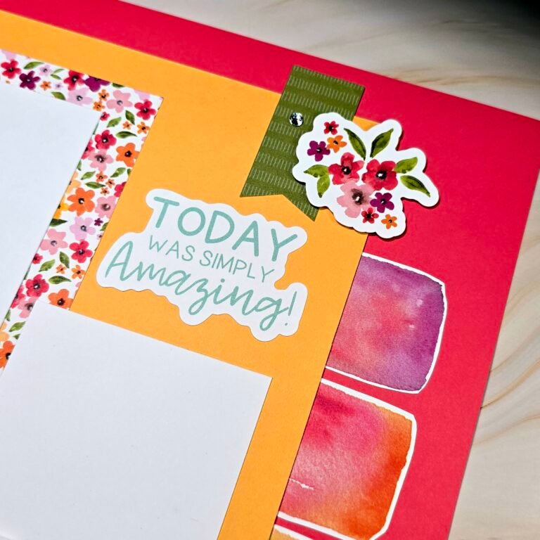 One Scrapbook Sketch, Two Different Layouts