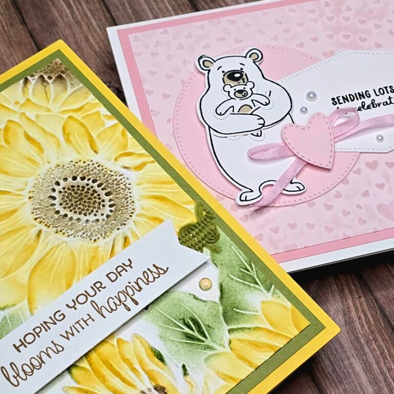 Ink Embossed Cardstock – Two Easy Ways
