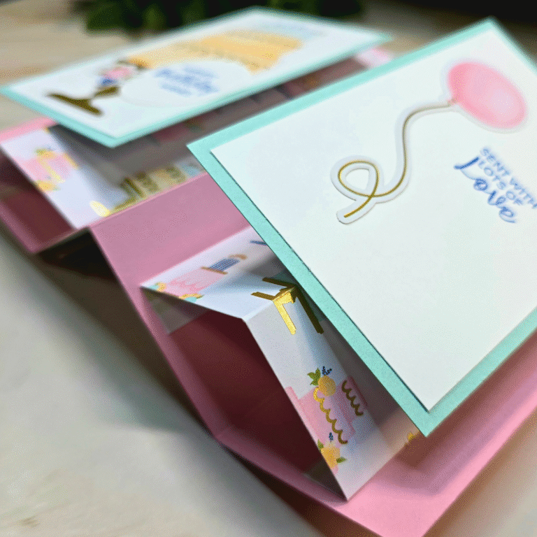 Double Pillar Floating Fun Fold Card (So Much Easier Than It Looks!)