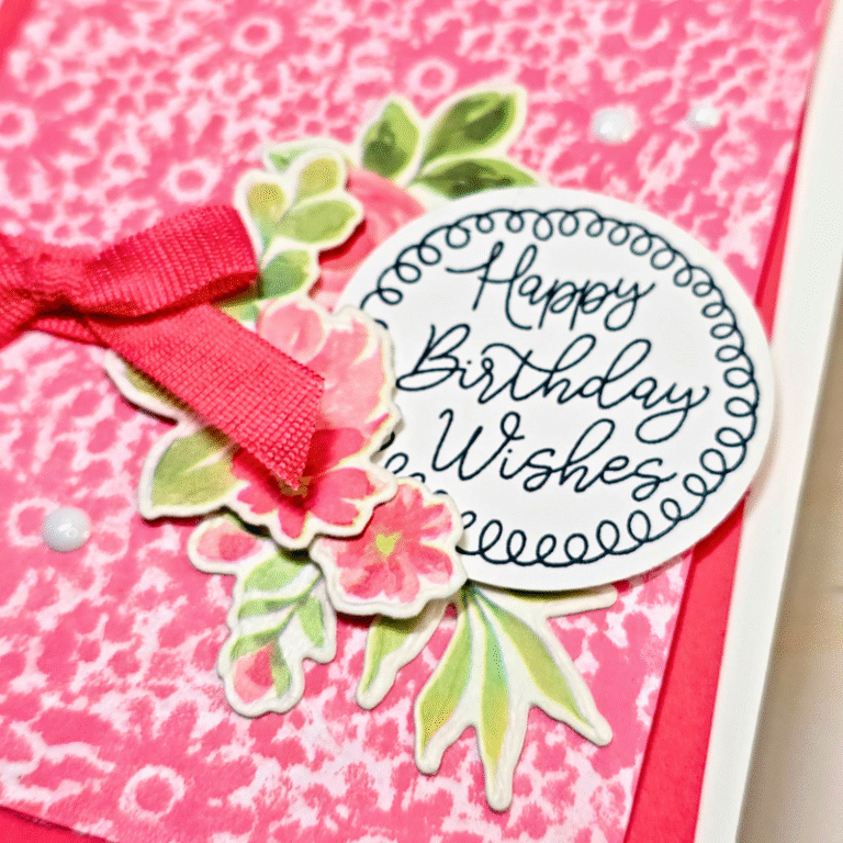 Crayon Wash Technique Birthday Card