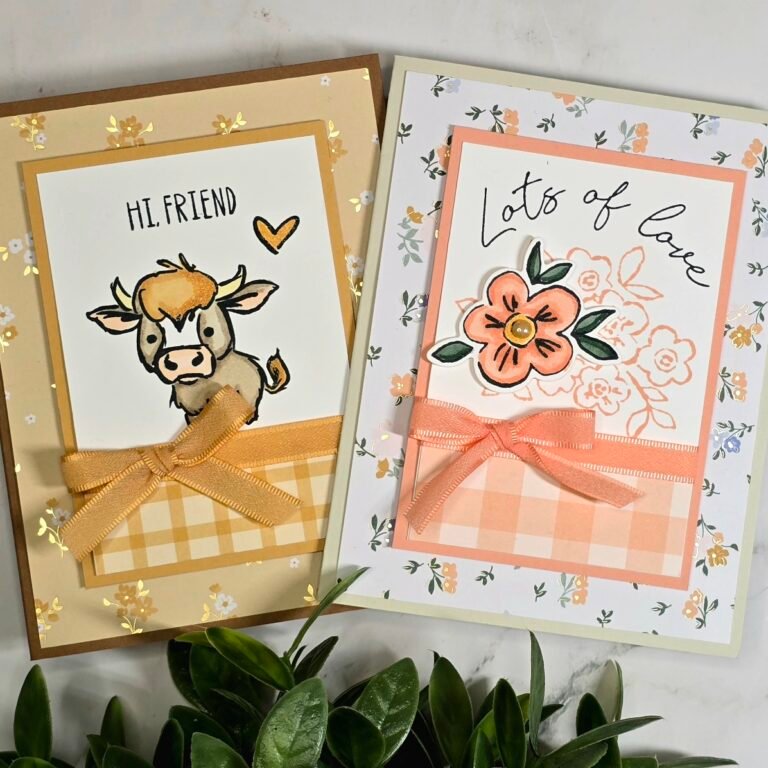 Holy Cow! This Card Sketch Looks Beautiful with Florals Too