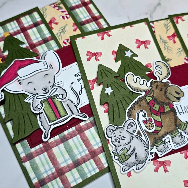 Easy Christmas Fun Fold Cards | One Design, Two Different Looks!